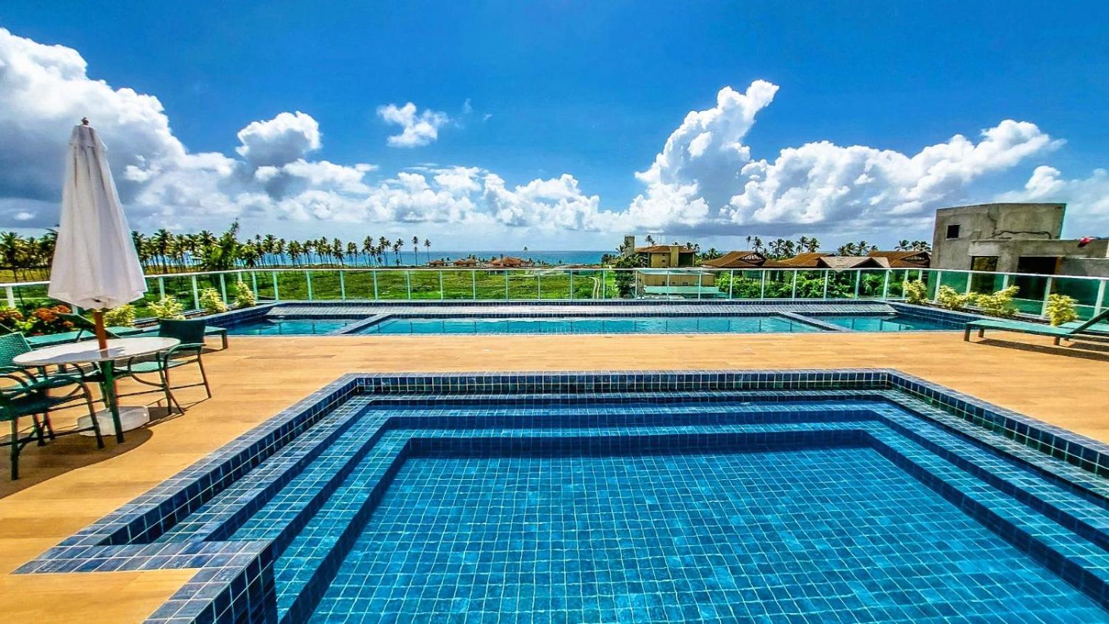 - Cupe - Flat Varanda Com Vista Ao Mar - Rooftop Com Piscina