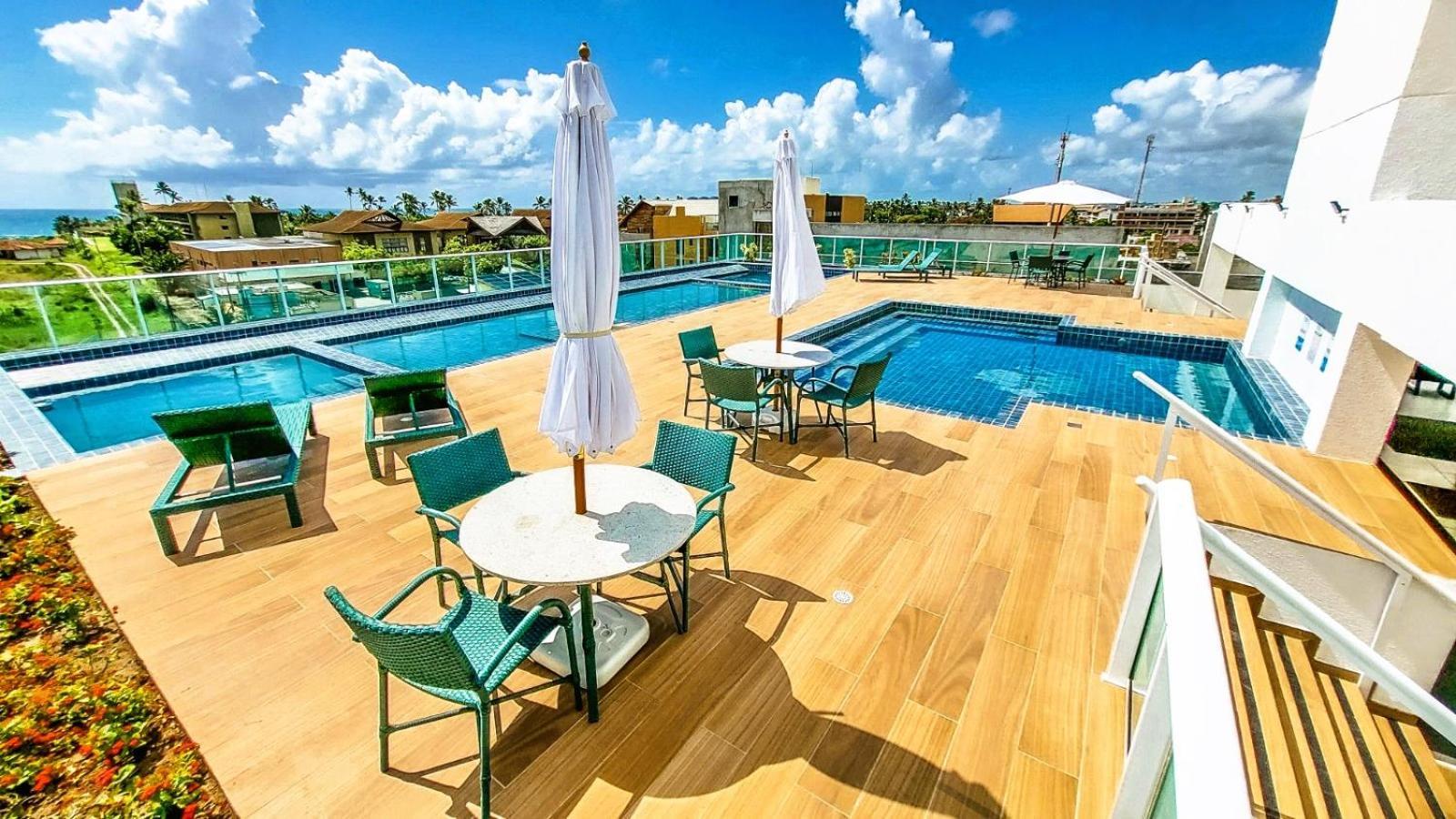 - Cupe - Flat Varanda Com Vista Ao Mar - Rooftop Com Piscina * Pôrto das Galinhas